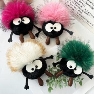 Egg-shaped coal With Keychain