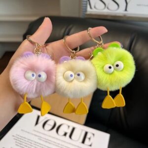 Egg-shaped coal With Keychain